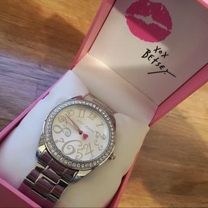 Betsey Johnson watch silver